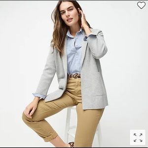 J. Crew Sophie Open Front Sweater-Blazer Gray